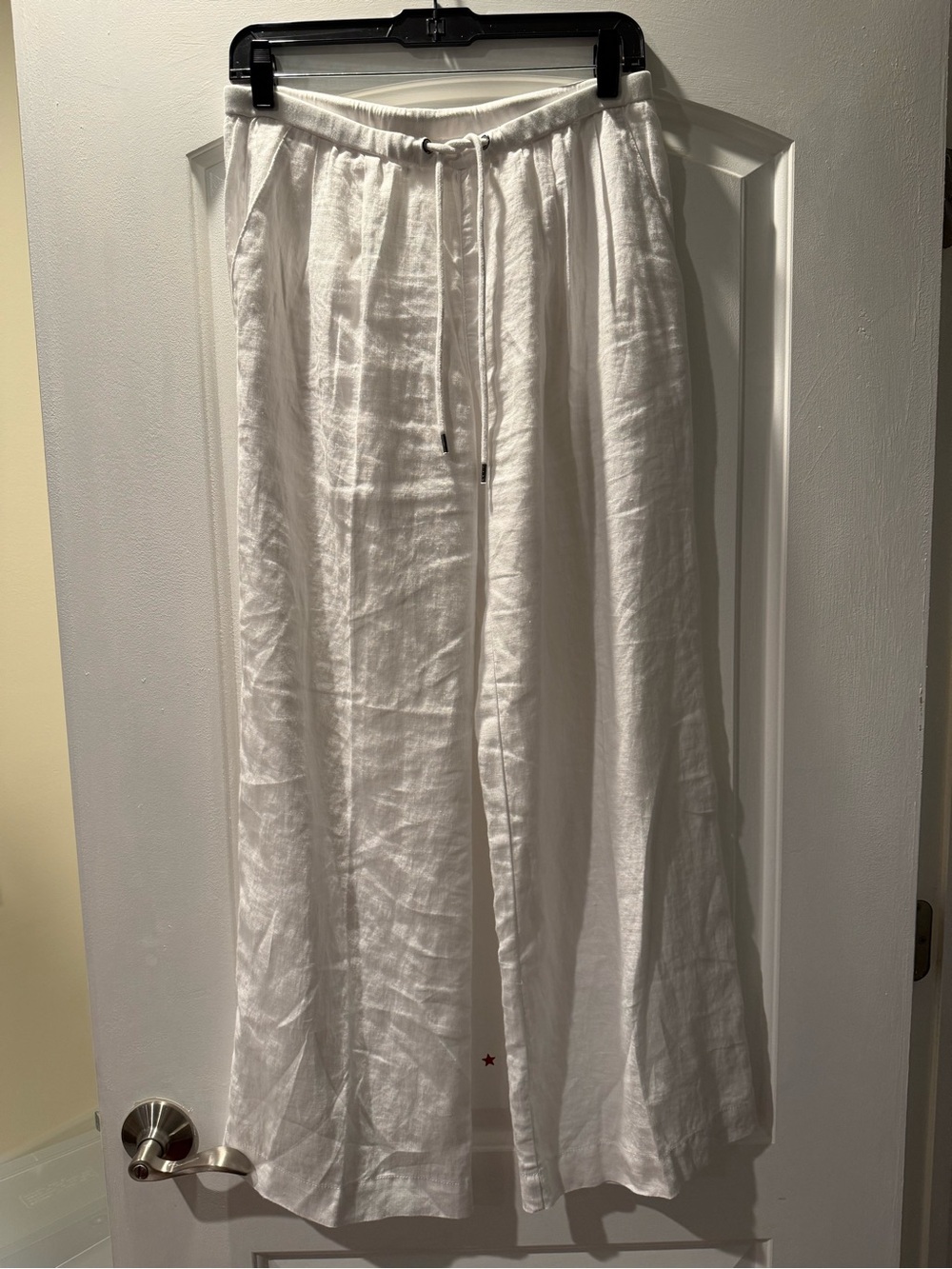 James perse white linen pants